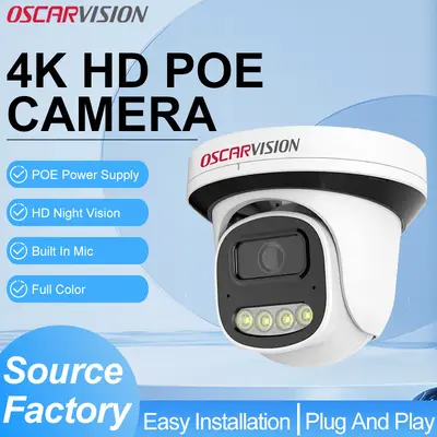 POE Dome Camera 8MP Night Vision Remote Control Indoor - 2