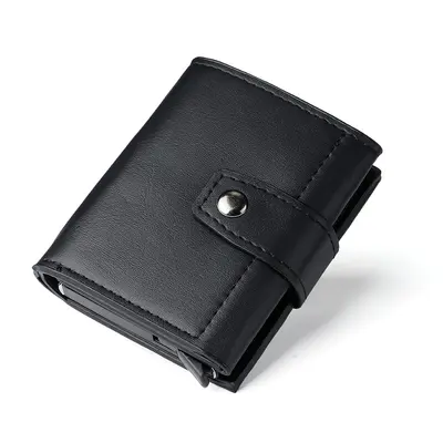 Large Capacity Men's Card Holder with Automatic Pop-Up Card Slots - 8