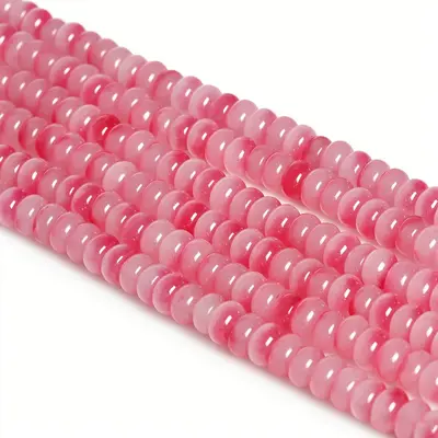 5x8 mm Abacus Bead, Imitation Jade, Flat Spacer Bead