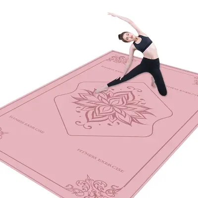 Yoga matı 2024 yeni aerobik atlama matı erkek ve kadın dans pisti matı fitness matı kaymaz ev yoga matı toptan - 6