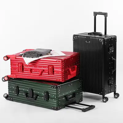 All-Aluminum Magnesium Alloy Trolley Case, Spinner Wheels, 20 and 28 Inch - 3