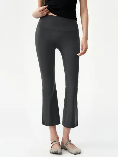 Mikro Flare Kadın Yoga Pantolonu İnce Model 7/8 Boy - 4