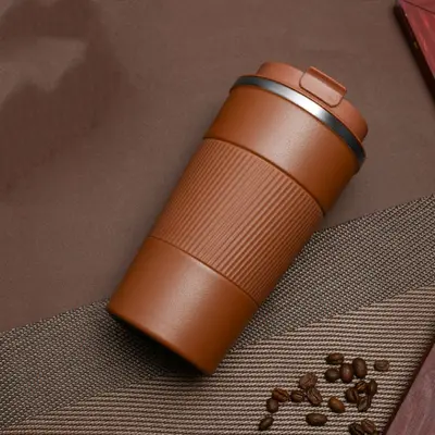 Silikon Kılıflı Paslanmaz Çelik Termos Kahve Bardağı 380 ml / 510 ml - 4