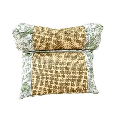 Buckwheat Pillow with Cooling Rattan, Cervical Support