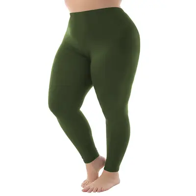 Plus Size Leggings, 1XL-5XL, Nine-Quarter, High Stretch - 11