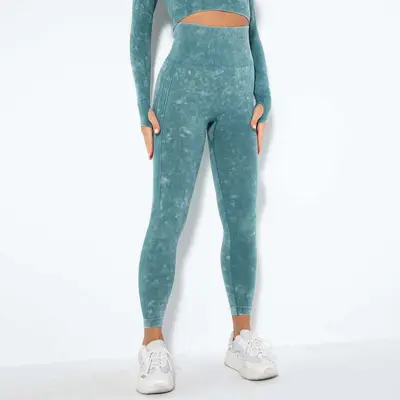 Dikişsiz Yüksek Bel Yoga Uzun Pantolon, Nem Emici, Karın Sıkılaştırıcı