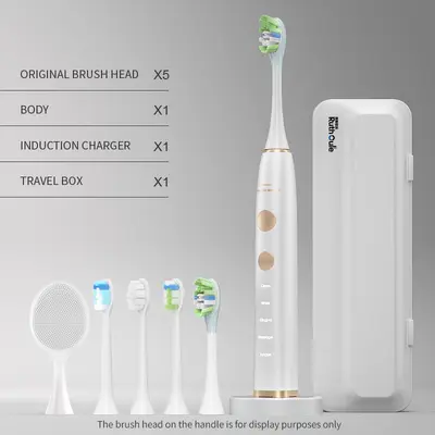 V8Pro sonic electric toothbrush with soft bristles and long battery life - 7