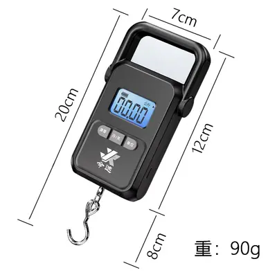 Taşınabilir Elektronik Terazi Yüksek Hassasiyet 50 kg Mini Taşınabilir Bagaj Terazi El Terazi Alışveriş Terazi Yay Terazi