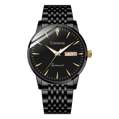 Herrenuhr mit Schweizer Uhrwerk, wasserdicht, Doppelkalender - 10
