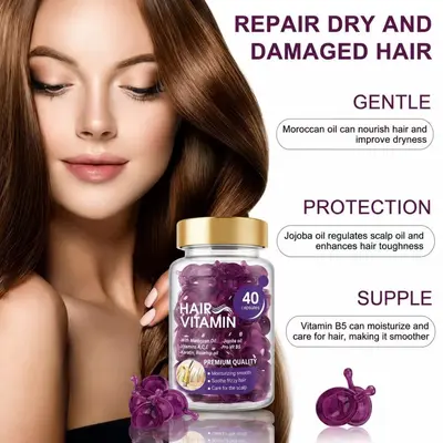 Moroccan Argan Oil and Jojoba Oil Hair Care Vitamin, for Dry and Damaged Hair