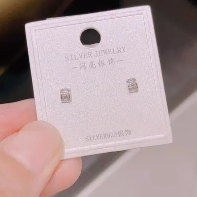 S925 Silber Damen Mini Ohrstecker, koreanischer Stil - 11
