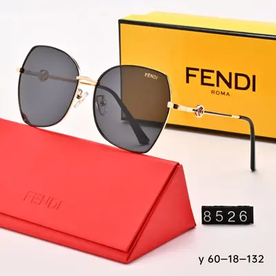 Polarized Large Frame Metal Retro Sunglasses for Women - 6
