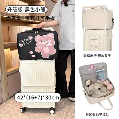 Travel bag, clothing storage, multifunctional, wide handle, portable