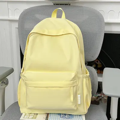 Korean Style Large Capacity Minimalist Backpack, Unisex - 7
