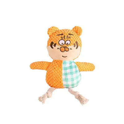 Plush Squeaky Dog Toy, Chew-Resistant, for Small Pets