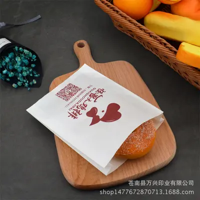 Laminated oil-proof kraft paper bag with cartoon zip-lock pouch, accordion style