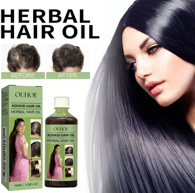 OUHOE Herbal Hair Oil, Gentle Moisturizing, Strengthening Lightweight Care Oil