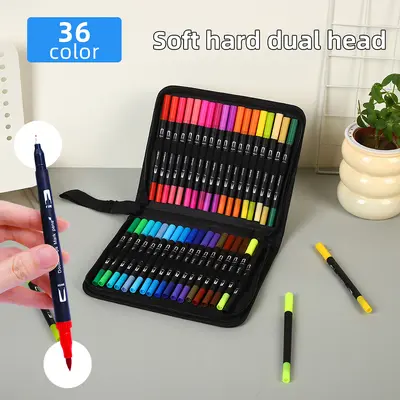 Dual-head marker pen set, water-compatible blendable - 6