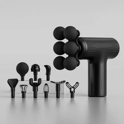 Mini Portable Massage Gun, Multi-Head, for Neck and Muscle Relaxation - 7