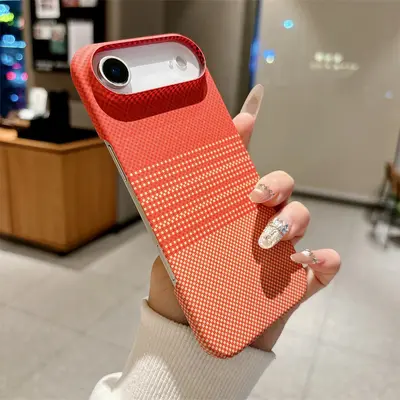 Магнитный чехол iPhone 17 из кевлара и углеволокна, совместимый с 16, 15 Pro Max - 8