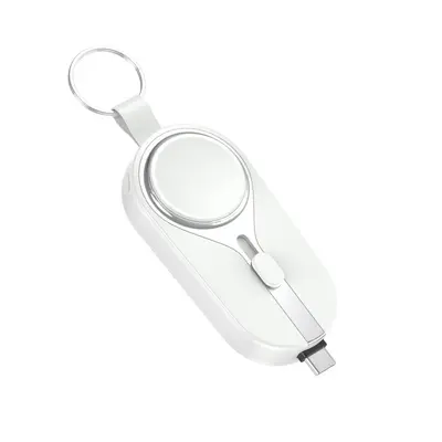 Keychain Ultra-Thin Mini Power Bank 2000 mAh with Wireless Charging, 2-in-1 - 8