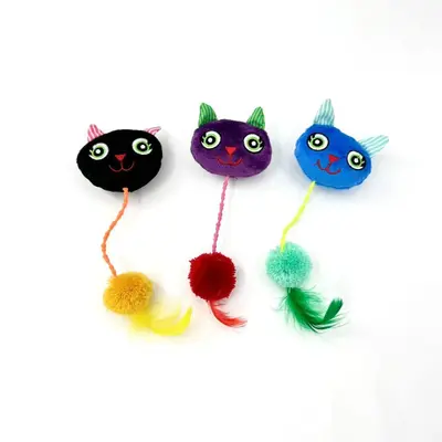 Owl Hairball Cat Toy, Interactive Teaser Cat Toy - 2