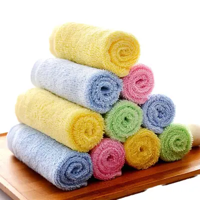 Oil-removing dishcloth, thickened water-absorbent, grease-free wiping pad, kitchen cloth, wood fiber dishcloth wholesale