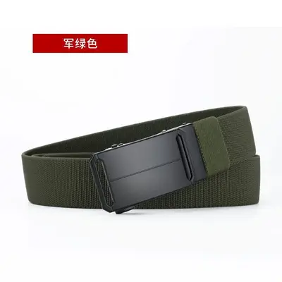 Neue Herrengürtel Elastische Gürtel Dehnbare Gürtel Outdoor Tactical Ledergürtel Geflochtene Nylongürtel mit Automatikschnalle Großhandel - 10