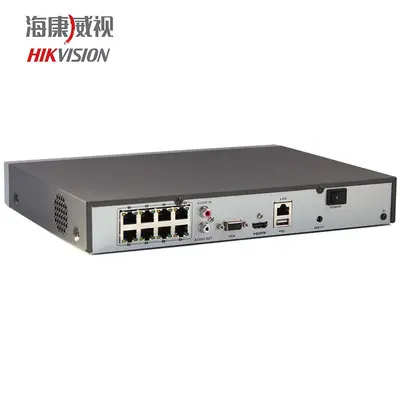 Hikvision DS-7808NB-K1/8P NVR kaydedici, 8 kanallı, POE ağ, izleme sunucusu