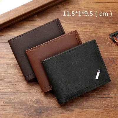 Kurze Herrenbrieftasche mit Reißverschluss und Kartenfach - 3