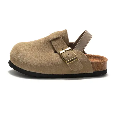 Kinder-Clogs aus echtem Leder, Herbst und Winter, Nubukleder - 8