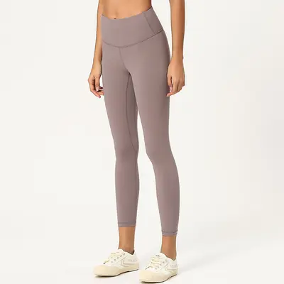 Double-Sided Brushed Women's Yoga Pants, High Waist, Butt-Lifting, 7/8 Length - 6