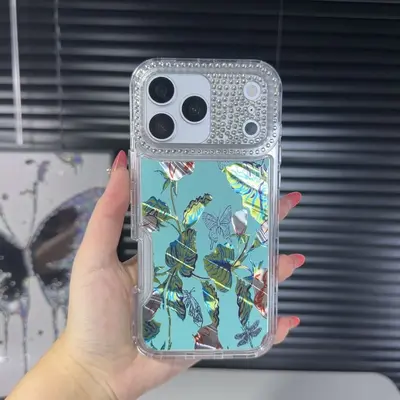 INFINIX Note 60 çift katman altın damlacık taş çerçeve kılıf