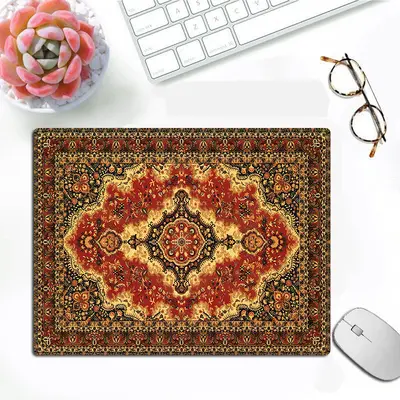 Small Middle Eastern Tassel Blanket Pattern Gaming Mouse Pad, Esports Office Desk Mat - 7