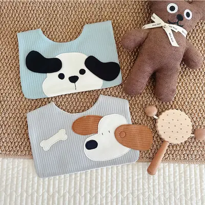 Pamuklu bebek mama önlüğü, suya dayanıklı, Bambi desenli