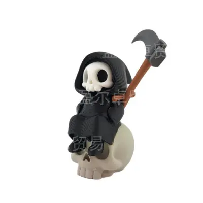 Q Versiyon Ölüm Meleği Figürü, Halloween 3D Baskı Oyuncak - 3