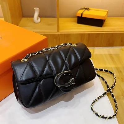 Women's Diamond Quilted Chain Shoulder Crossbody Bag, Small Chanel Style, 2026 - 3