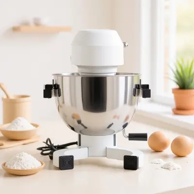 Chef mixer, 8-12L, metal body, DC motor, quiet - 4