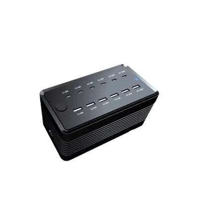 Çok fonksiyonlu priz stüdyo şarj istasyonu yüksek güç 12 port 400W süper hızlı şarj çoklu port USB şarj