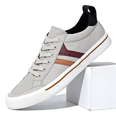 Baoda Herren-Canvas-Schuhe, lässige Trend-Sneaker, niedrige Herrenschuhe, Frühjahr, atmungsaktive modische Skateschuhe, dünne Herrenschuhe BM-014