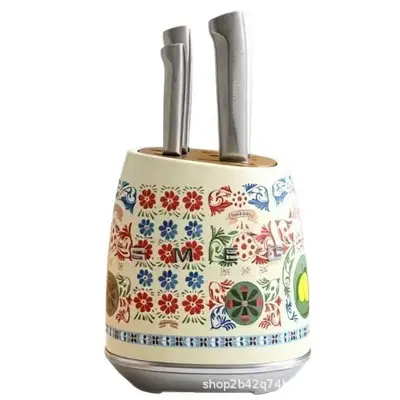 SMEG bıçak seti, paslanmaz çelik, krem rengi, 6 parça