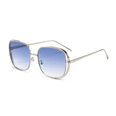 Large Frame UV-Protection Sunglasses with Hollow Frame - 3