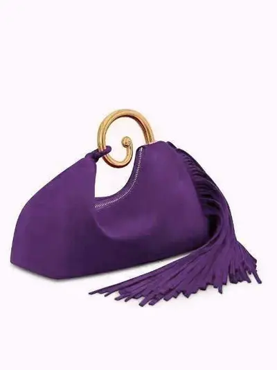 2025 Autumn Winter Tassel Suede-Look Evening Clutch Handbag - 3