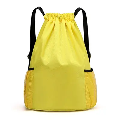 Waterproof Drawstring Basketball Backpack, Customizable Logo, Side Pocket, Large Capacity - 12
