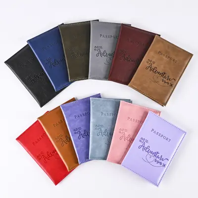 2023 Bestseller 66 Muster Farbe wechselnde PU Passhülle Passhülle Kartenetui Dokumentenhalter Kartenorganizer Urban Minimalist Style