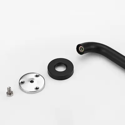 Stainless Steel Toilet Grab Bar, Black and White, Safety Handle for Disabled and Elderly