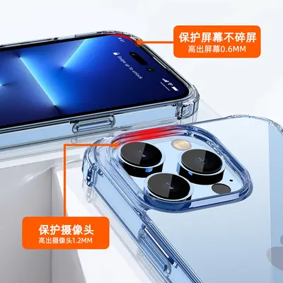 IPhone 13 pro için uygun yüksek şeffaflık cep telefonu kılıfı X Apple 14 pro max yumuşak kabuk şeffaf ultra ince koruyucu kapak toptan - 4