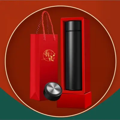 Geschenkbox Edelstahl-Smart-Thermobecher mit Gravur - 7
