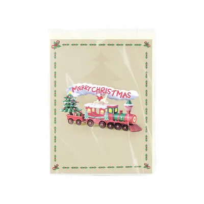 2026 Christmas 3D Pop-Up Greeting Card, Handmade - 3