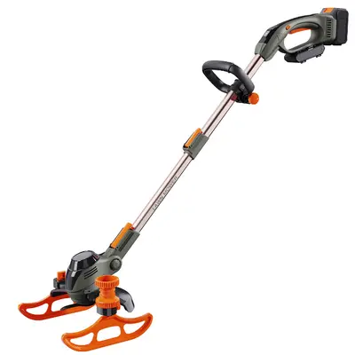 Electric Lawn Mower, Rechargeable Lithium Battery Multifunctional Brush Cutter - 12